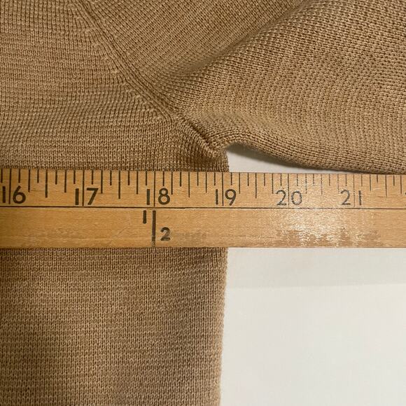 J.Crew Womens Oversized Open Front Sweater Blazer XS Tan Merino Wool Preppy Work - Picture 9 of 12